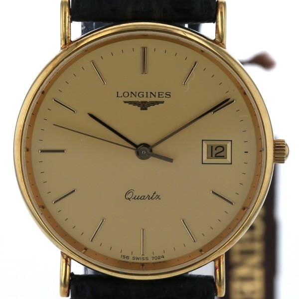 ロンジン LONGINES グランドクラシック 金無垢 デイト クオーツ ゴールド 文字盤 3針式 メンズ 腕時計 【kk】【中古】 |  LINEショッピング