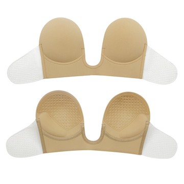 地攤無肩帶文胸一片式防走光貼硅膠胸貼現貨