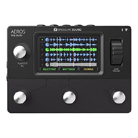 Aeros Loop Studio Track, Stereo Looper Pedal with Touch Screen and Hands Free Mixing