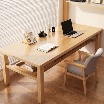 免運/速發 公司貨 開立發票 實木茶桌椅組合一桌五椅新中式大板茶桌辦公室茶幾雙層泡茶臺 支持安裝 快速出貨