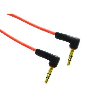 3.5三極雙公90度 高傳真耳機線 L型 1米 VD-170(AD-72)