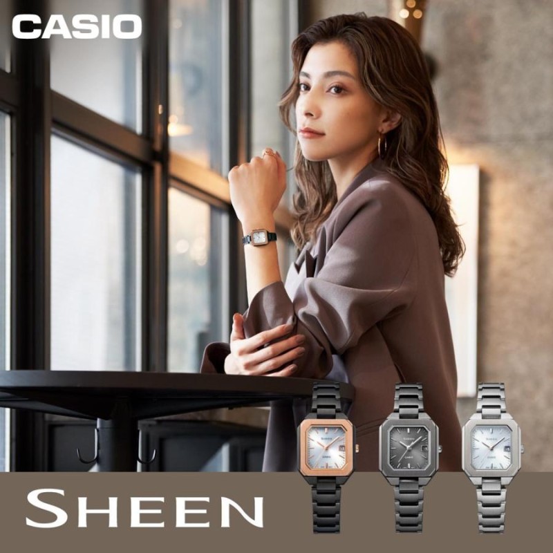 カシオ シーン CASIO SHEEN ソーラー 腕時計 レディース SHS-4528BJ