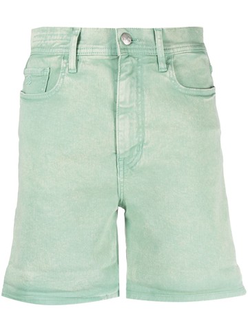 Jacob Cohën - slim-fit dyed shorts - women - Polyester - 28 - Green