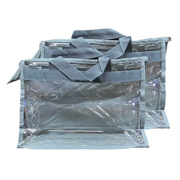 包包防塵袋 L 灰色 PVC+尼龍材質 39x34x12.5cm  2個裝  1組