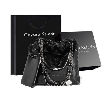 (免運)官網小c&k鏈條流浪包包女2026新款子母包通勤單肩包大容量托特包