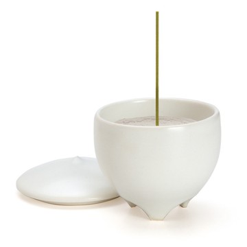 日本松榮堂 清水燒 Shiro【雫】香爐 (白色)