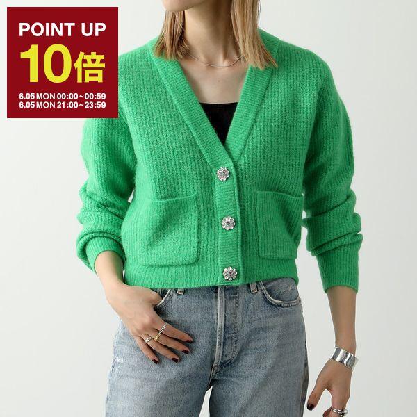 ソルボワ クリスタルボタンとサイドスリットフリルが可愛い