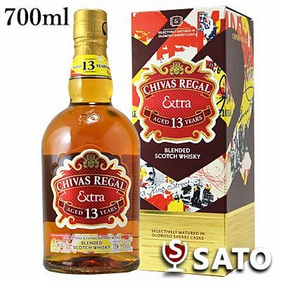 シーバスリーガル　エクストラ13年　オロロソ　シェリーカスク　40度　700ml　化粧箱付き　ブレンデッドスコッチウイスキー