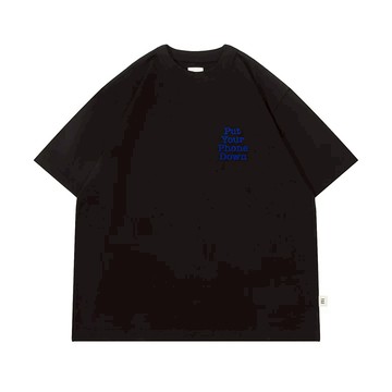 A[S]USL PHONE DOWN TEE / ASUSL 植絨 經典LOGO T恤 基本款 高磅數