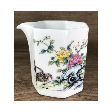 清倉景德鎮陶瓷茶海宮廷風公道杯子七方公杯中式單只分茶器釉上彩