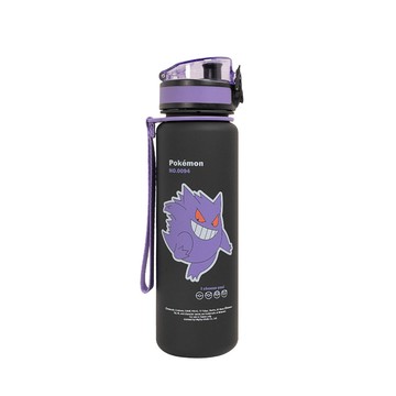 IP授權杯瓶 寶可夢耿鬼彈蓋Tritan水壺/水杯/水瓶(500ML) 附提繩-黑紫 IMPKMB10PL
