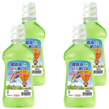 德恩奈 兒童漱口水 蘋果  500ml  4瓶