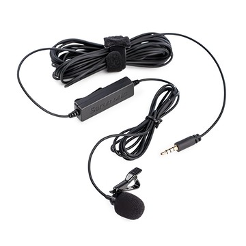 Saramonic 楓笛 LavMicro 全向性電容式領夾式麥克風 3.5mm/6.35mm 音頻輸出 6米傳輸線 適用於數位相機、攝影機、錄音機等  黑色