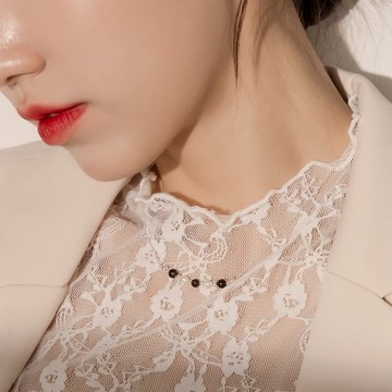 曙光 | 金曜石 珍珠 S925純銀 | 天然水晶項鍊