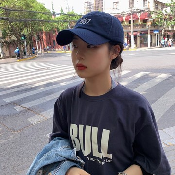 棒球帽百搭弯檐棒球帽 复古鸭舌帽 情侣帽子防晒遮阳帽【淘夢屋】