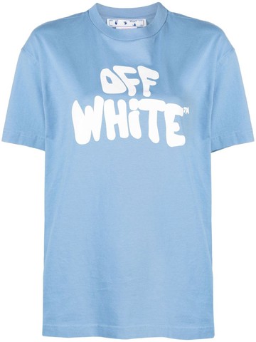Off White 70`S Type Logo Casual T-Shirt