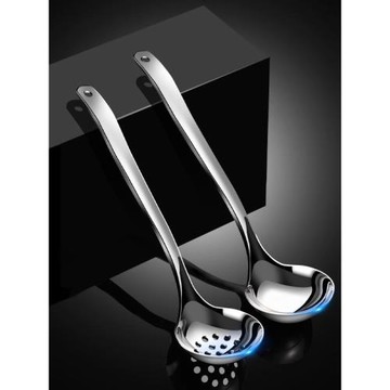 316不銹鋼湯勺漏勺火鍋勺家用食品級湯匙廚房長柄加厚盛湯勺子