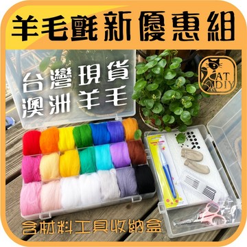 現貨⭕【羊毛氈組合】羊毛氈 簡易組 入門組 優惠組 羊毛條 戳戳樂 阿國手創樂園