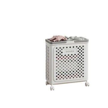 【LEZUN/樂尊】家用大容量移動可折疊洗衣籃臟衣簍-中號有輪款