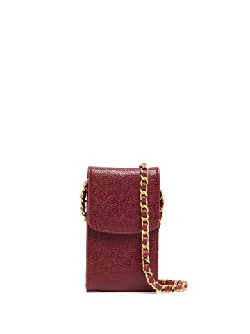 CHANEL Pre-Owned - 1995 mini CC stitch crossbody bag - women - Caviar Leather - One Size - Red