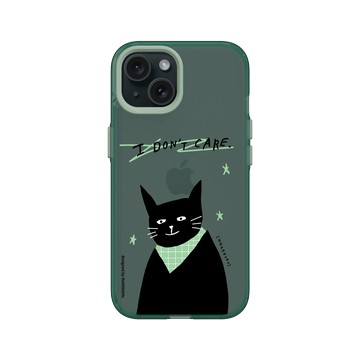 iPhone 15 Clear 憂墨綠 - 小犬工作室 The little K9s - I don't care.