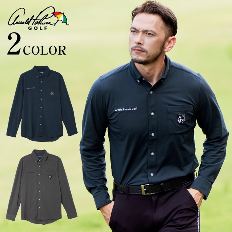 アーノルドパーマー Arnold Palmer ゴルフウェア 長袖シャツ メンズ ストレッチボタンダウン長袖シャツ Ap22k04 秋冬 通販 Lineポイント最大0 5 Get Lineショッピング