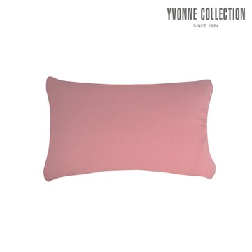 YVONNE 以旺傢飾 素面信封式枕套1入-莓果粉（LINE FRIENDS）