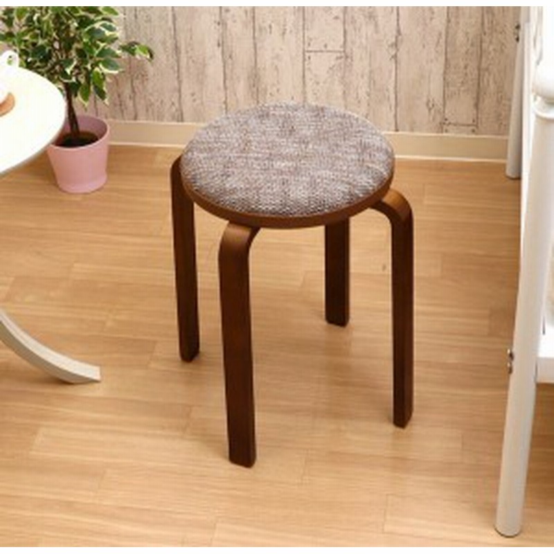 英国アンティーク木製スツール/丸イス椅子/チェア/踏み台/腰掛け(85