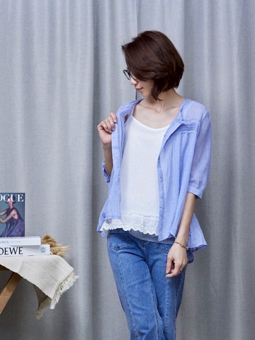 從容氣質細節加分的夏日襯衫 (不含內搭) ️搶現貨️
