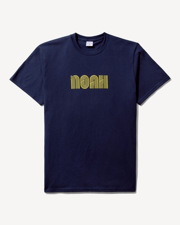 Noah Cascade Logo Tee Navy / L