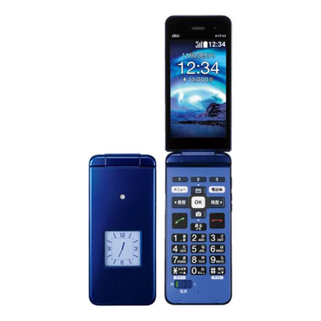 中古】安心保証 超美品 かんたんケータイ ライト KYF43 ワインレッド 