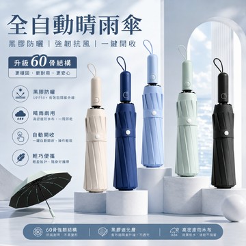【現貨免運費！升級60骨 強力抗風】雨傘 60骨自動傘 自動傘 大雨傘 摺疊傘 UV傘 折疊傘 遮陽傘 自動雨傘 陽傘