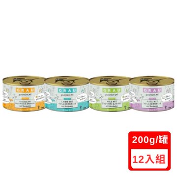 GRAU灰樂-經典主食犬罐系列 200g X(12入組)
