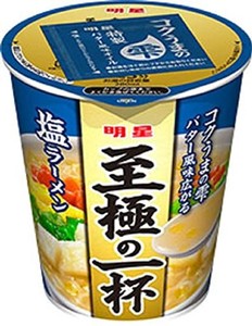 明星 至極の一杯 塩ラーメン 65G×12個