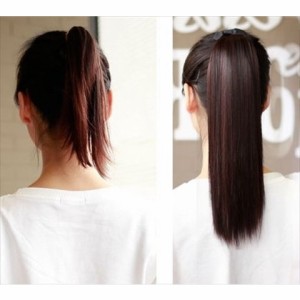 ストレート 45cm ポニーテール ウィッグ つけ毛 耐熱 ウイッグ エクステ ハーフウィッグ ポイントウィッグ 通販 Lineポイント最大1 0 Get Lineショッピング