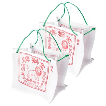 HIKARI 日光生活 金獅牌四角袋 特大購物袋 經典白色  S177-1  2個
