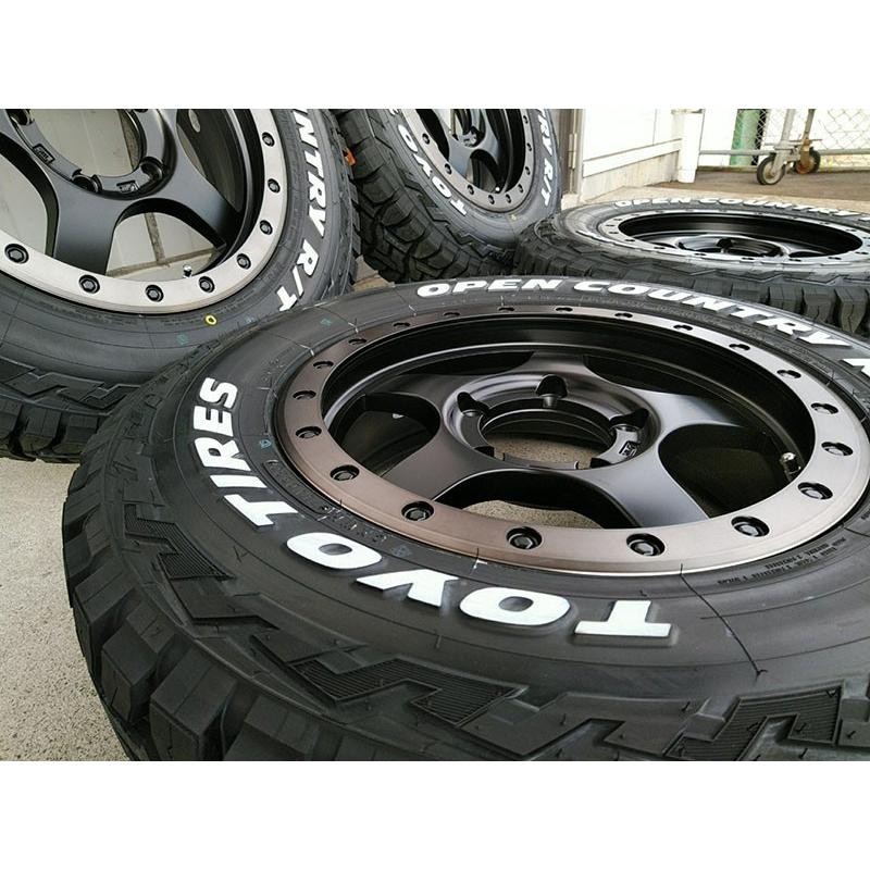 新品4本セット ジムニー JIMNY タイヤホイール 16インチ BDX05 TOYO オープンカントリーRT 185/85R16 ホワイトレター