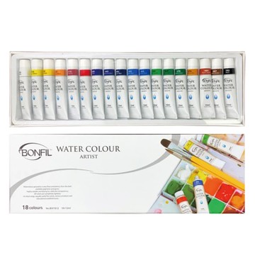 【BONFIL】西班牙 透明 水彩 12ml 18色 / 組 BW1812