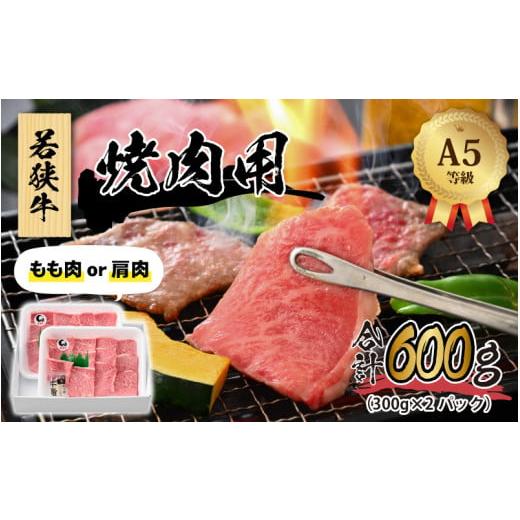 ふるさと納税 福井県 福井市 若狭牛 (A5ランク) 焼肉 合計600g（300g×2パック）【牛肉 BBQ バーベキュー アウトドア A5ランク 焼肉 お取り寄せ 黒毛和種 もも…