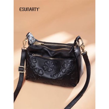 包包女老年多隔層軟皮單肩媽媽包