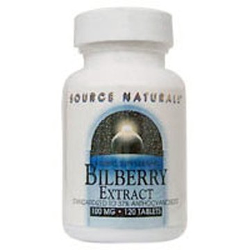 Bilberry Extract 30 Tabs by Source Naturals