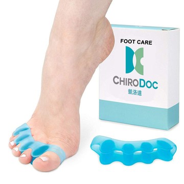 【原廠正品】ChiroDoc 雙趾分隔防磨套（1雙入）｜日常足部舒壓釋壓神器・SEBS凝膠減震舒適墊・穿鞋不卡腳