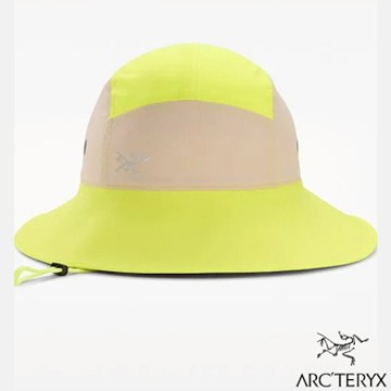 【ARCTERYX 始祖鳥】Sinsola 漁夫帽.可折疊遮陽帽.圓盤帽.防曬休閒運動帽_X000005465 柳條褐/音速綠