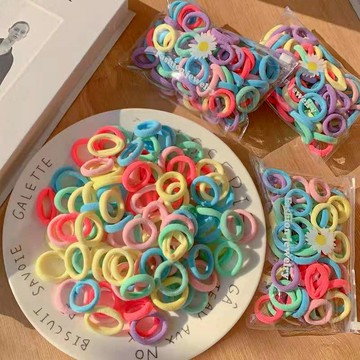 髮圈 毛巾圈 髮飾 縯紛色彩髮圈 綁辮子 不傷髮  彈性好 耐用 FB1