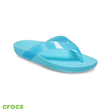 Crocs卡駱馳 (女鞋) Splash Glossy人字拖-208534-4NP_洞洞鞋