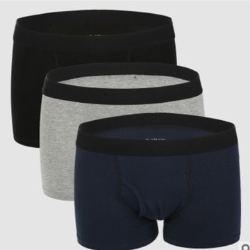 大尺碼【現貨】平口褲-黑/藍/灰-0305018(版型偏小)