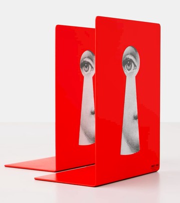 Fornasetti Serratura metal bookends
