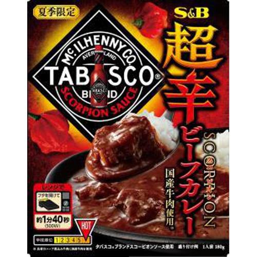 SB ヱスビー食品 超辛スコーピオンビーフカレー タバスコ 180g×6入