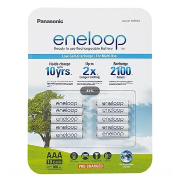 [COSCO代購5] D137510 Panasonic ENELOOP AAA 110入四號充電電池