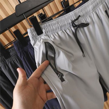 老客苾入！冰絲空調褲！3M反光印花！夏季男士運動休閑速干短褲